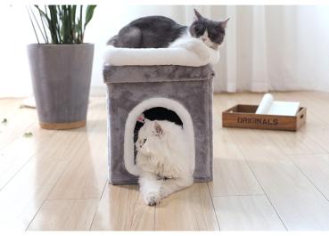 Großhandel B2B Katzenhaus Höhle Klettergerüst für Hauskatzen Klappbares Katzenbett